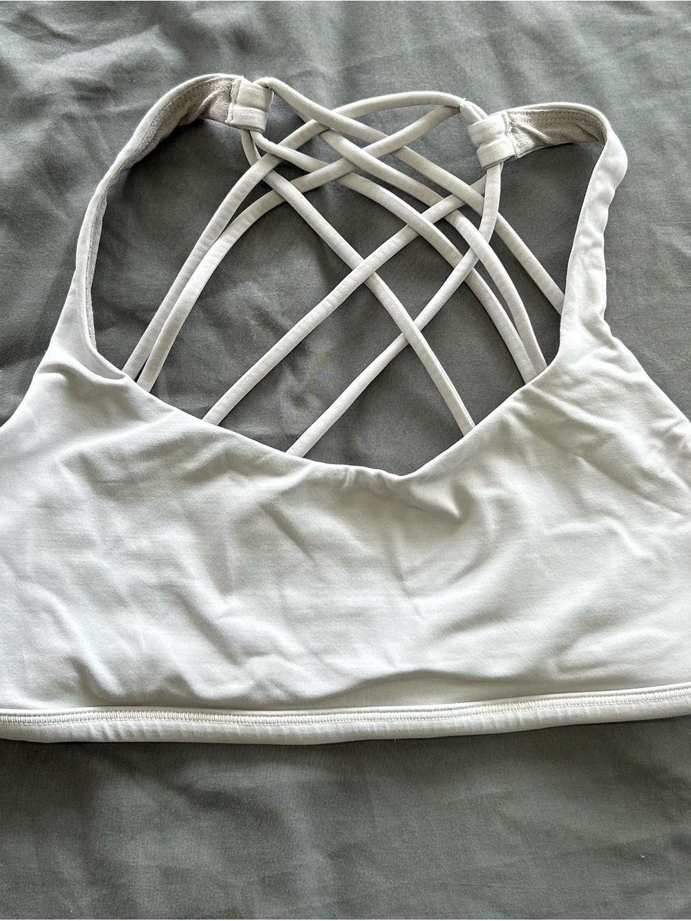 Women's Strappy Back Bralette - White